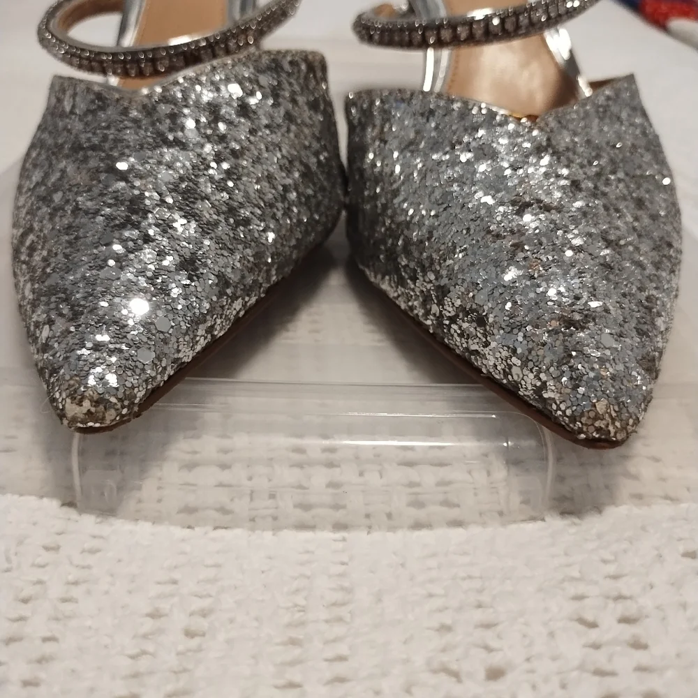 Jewel Badgley Mischka Jan Strappy Pointed Toe Stiletto